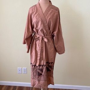 Brown Cotton Robe from the Regent of Fiji